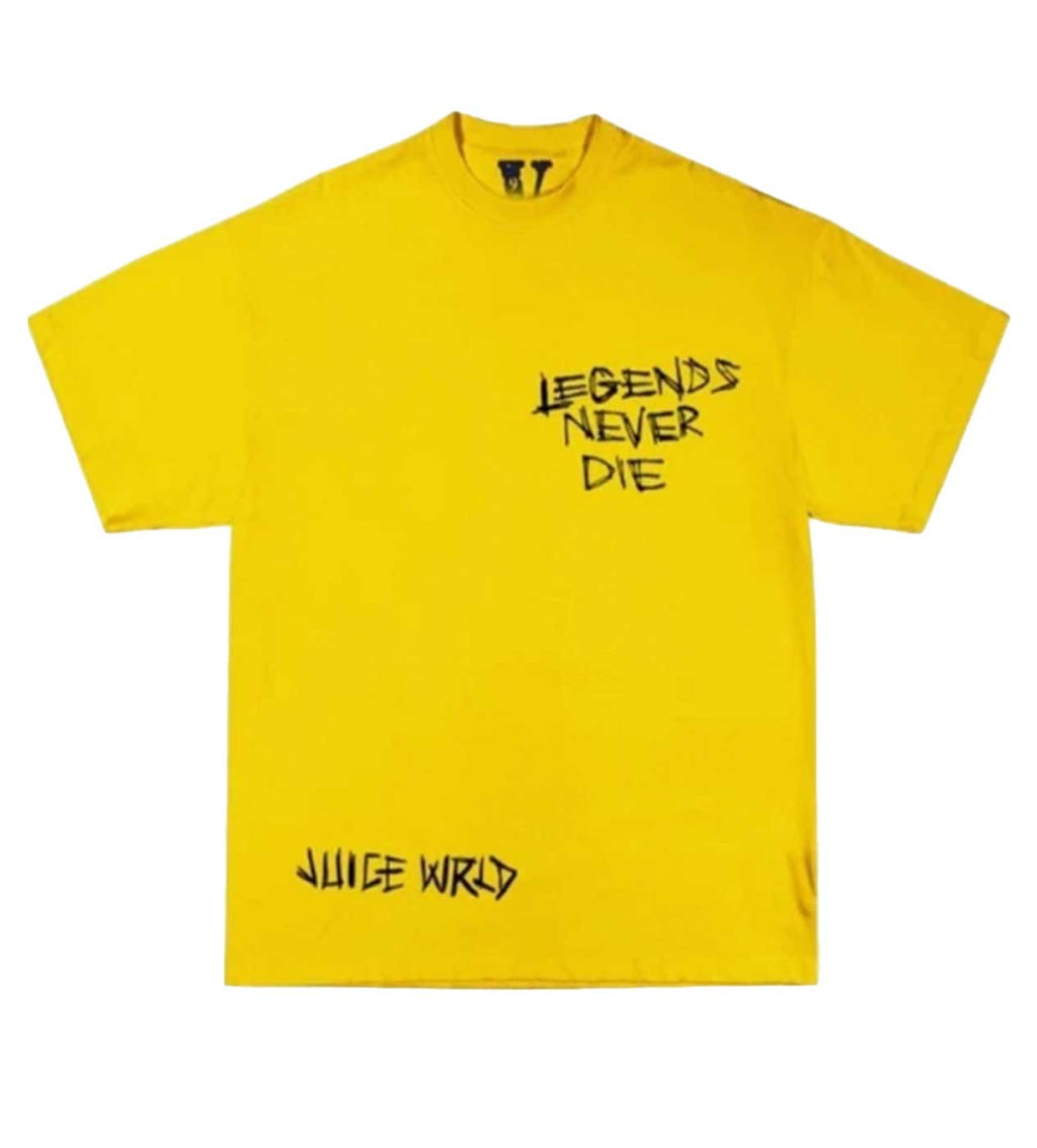 Vlone Juice WRLD Inferno Yellow Tee