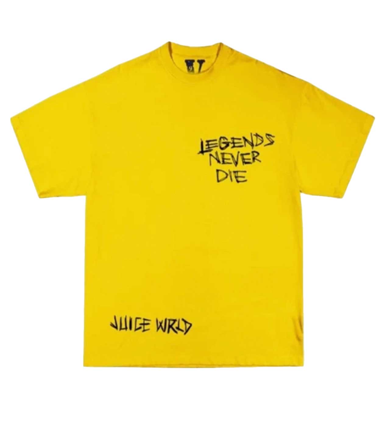 Vlone Juice WRLD Inferno Yellow Tee