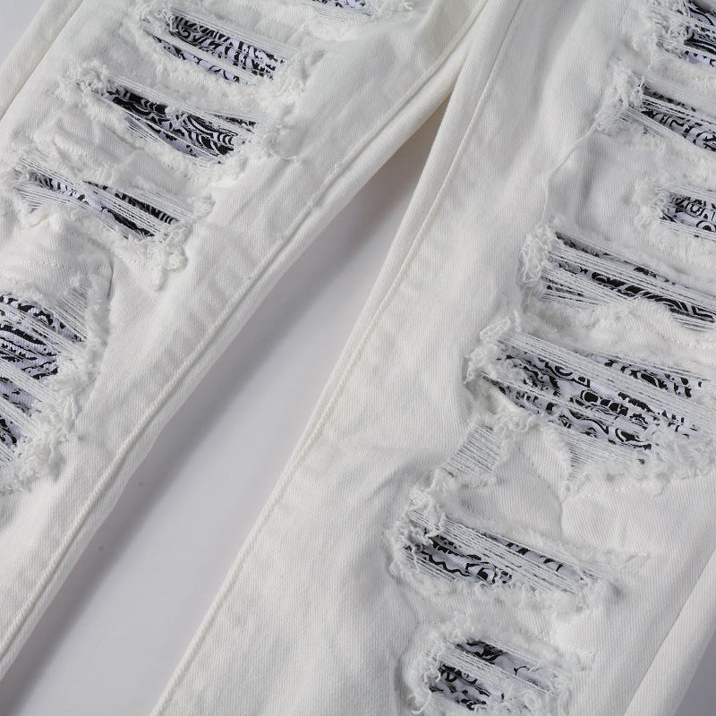 Amiri Jeans Casual Hip Hop Slim Jeans Men