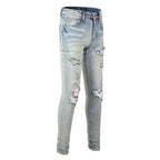 Amiri Jeans Casual Hip Hop Painted Slim Jeans
