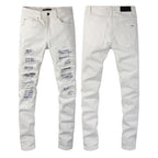 Amiri Jeans Casual Hip Hop Slim Jeans Men