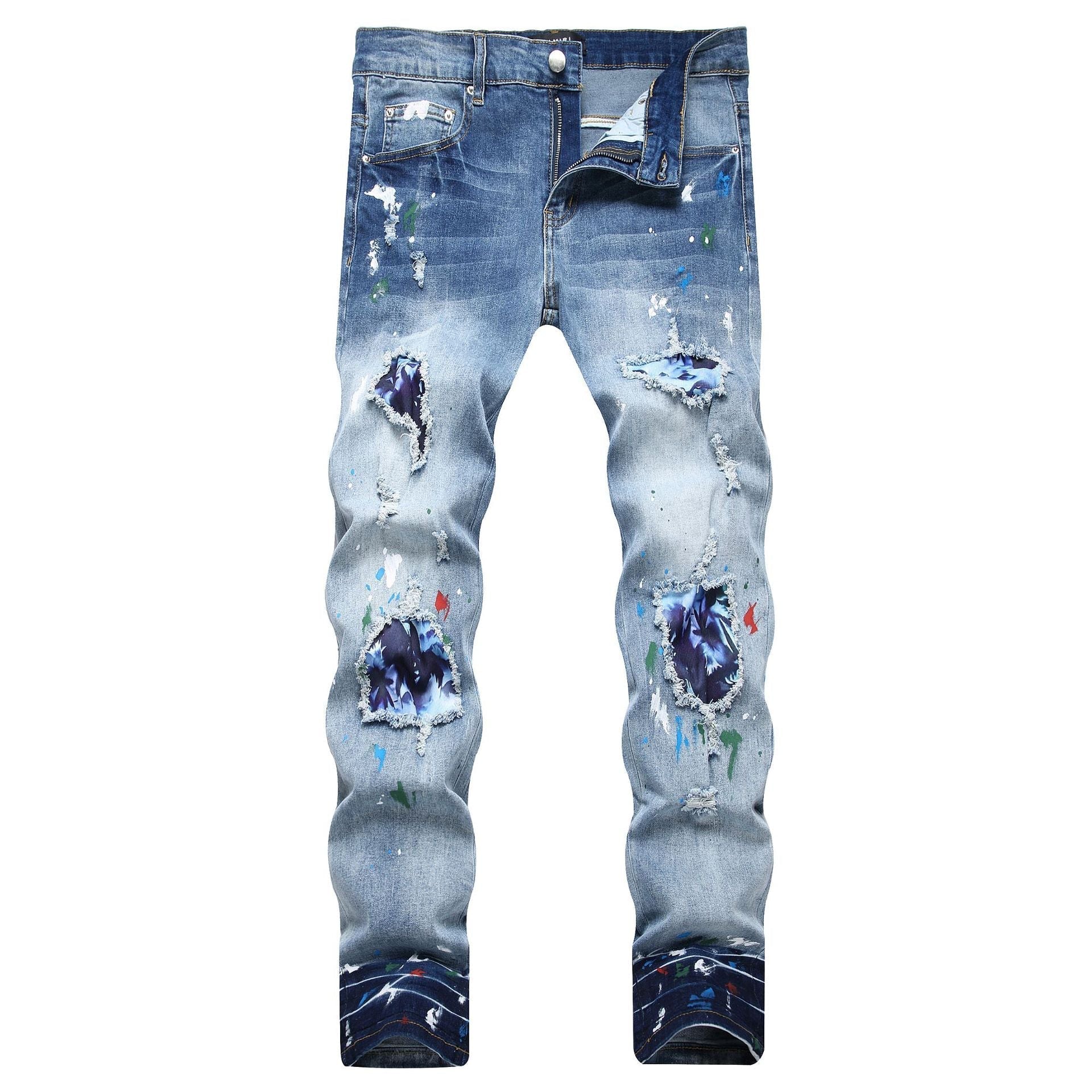 Amiri Jeans Ripped Stretch Jeans
