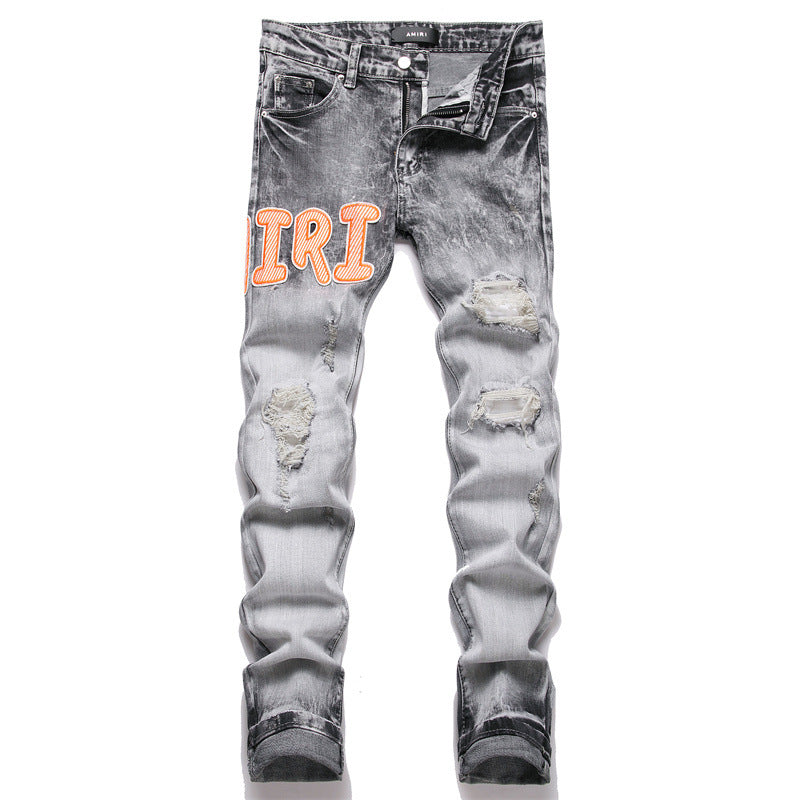 Amiri Jeans Ripped Stretch Jeans