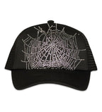 Sp5der Rhinestone Web Hat Black