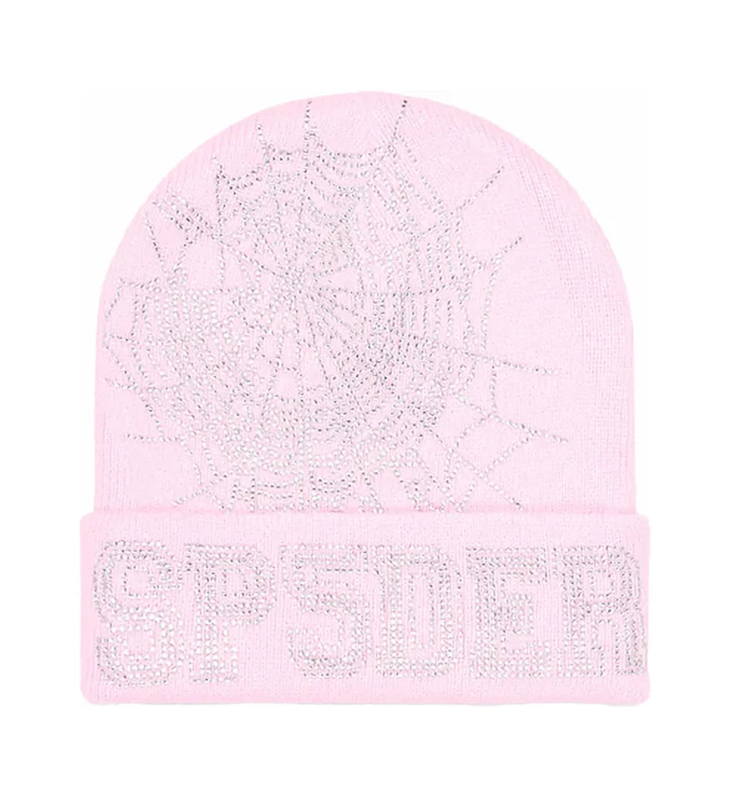 Sp5der Web Beanie Pink