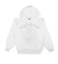 Sp5der OG Rhinestone Hoodie White